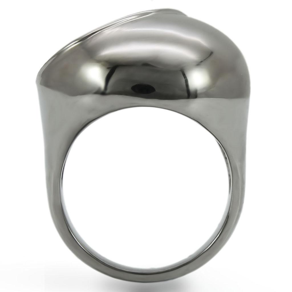 0W304 - Ruthenium Brass Ring with Synthetic Garnet in Ruby - The Savvy ShopperThe Savvy ShopperAlamodeRing0W304 - Ruthenium Brass Ring with Synthetic Garnet in Ruby