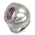 0W304 - Ruthenium Brass Ring with Synthetic Garnet in Ruby - The Savvy ShopperThe Savvy ShopperAlamodeRing0W304 - Ruthenium Brass Ring with Synthetic Garnet in Ruby