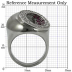 0W304 - Ruthenium Brass Ring with Synthetic Garnet in Ruby - The Savvy ShopperThe Savvy ShopperAlamodeRing0W304 - Ruthenium Brass Ring with Synthetic Garnet in Ruby