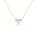 18K Gold Round Pearl Necklace Clavicle Chain - The Savvy ShopperThe Savvy ShopperDropshipman18K Gold Round Pearl Necklace Clavicle Chain