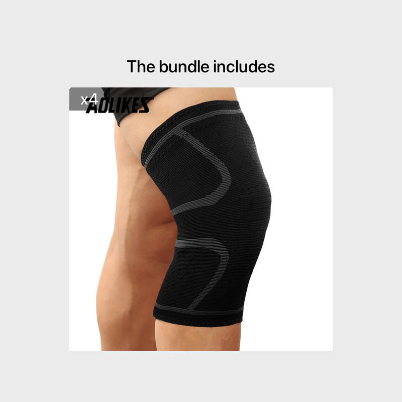 1pc AOLIKES Compression Knee Sleeve | Breathable, Non - Slip, Ideal for Running, Volleyball, Basketball, Yoga, Tennis, Football - Available in, Grey, Red - The Savvy ShopperThe Savvy ShopperThe Savvy Shopper1pc AOLIKES Compression Knee Sleeve | Breathable, Non - Slip, Ideal for Running, Volleyball, Basketball, Yoga, Tennis, Football - Available in, Grey, Red