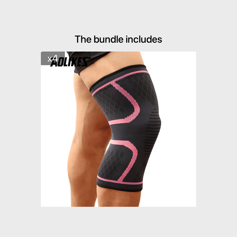 1pc AOLIKES Compression Knee Sleeve | Breathable, Non - Slip, Ideal for Running, Volleyball, Basketball, Yoga, Tennis, Football - Available in, Grey, Red - The Savvy ShopperThe Savvy ShopperThe Savvy Shopper1pc AOLIKES Compression Knee Sleeve | Breathable, Non - Slip, Ideal for Running, Volleyball, Basketball, Yoga, Tennis, Football - Available in, Grey, Red