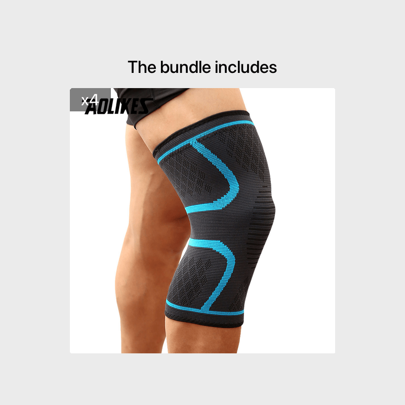 1pc AOLIKES Compression Knee Sleeve | Breathable, Non - Slip, Ideal for Running, Volleyball, Basketball, Yoga, Tennis, Football - Available in, Grey, Red - The Savvy ShopperThe Savvy ShopperThe Savvy Shopper1pc AOLIKES Compression Knee Sleeve | Breathable, Non - Slip, Ideal for Running, Volleyball, Basketball, Yoga, Tennis, Football - Available in, Grey, Red