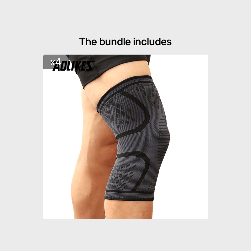 1pc AOLIKES Compression Knee Sleeve | Breathable, Non - Slip, Ideal for Running, Volleyball, Basketball, Yoga, Tennis, Football - Available in, Grey, Red - The Savvy ShopperThe Savvy ShopperThe Savvy Shopper1pc AOLIKES Compression Knee Sleeve | Breathable, Non - Slip, Ideal for Running, Volleyball, Basketball, Yoga, Tennis, Football - Available in, Grey, Red
