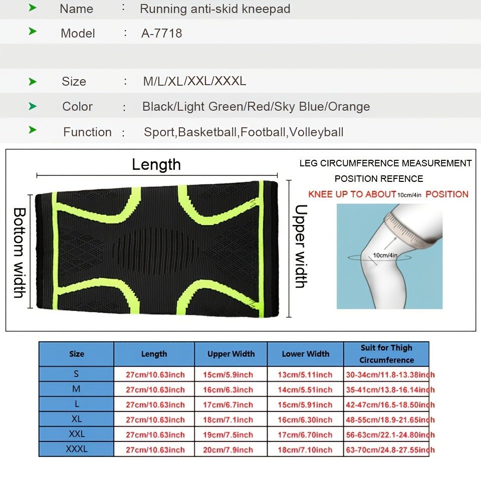 1pc AOLIKES Compression Knee Sleeve | Breathable, Non - Slip, Ideal for Running, Volleyball, Basketball, Yoga, Tennis, Football - Available in, Grey, Red - The Savvy ShopperThe Savvy ShopperThe Savvy Shopper1pc AOLIKES Compression Knee Sleeve | Breathable, Non - Slip, Ideal for Running, Volleyball, Basketball, Yoga, Tennis, Football - Available in, Grey, Red