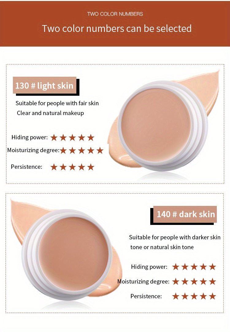 2 Tone High Coverage Concealer Cream, Concealer For Dark Circles Acne Marks Spot Freckles Blemishes, Long Wear Waterproof Liquid Foundation Cream Contain Plant Squalane - The Savvy ShopperThe Savvy ShopperThe Savvy Shopper2 Tone High Coverage Concealer Cream, Concealer For Dark Circles Acne Marks Spot Freckles Blemishes, Long Wear Waterproof Liquid Foundation Cream Contain Plant Squalane