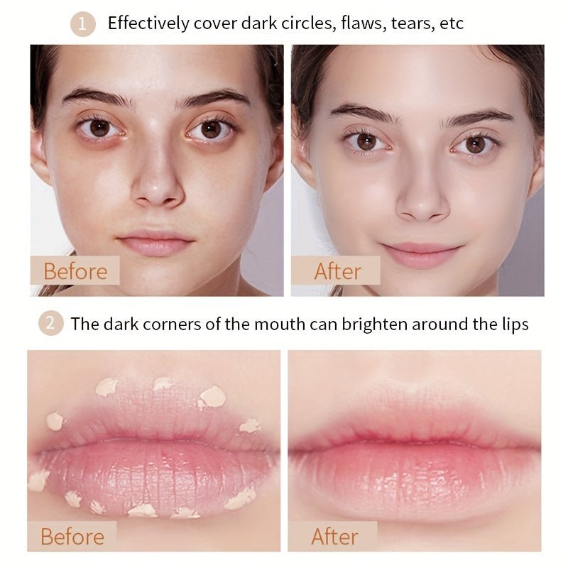 2 Tone High Coverage Concealer Cream, Concealer For Dark Circles Acne Marks Spot Freckles Blemishes, Long Wear Waterproof Liquid Foundation Cream Contain Plant Squalane - The Savvy ShopperThe Savvy ShopperThe Savvy Shopper2 Tone High Coverage Concealer Cream, Concealer For Dark Circles Acne Marks Spot Freckles Blemishes, Long Wear Waterproof Liquid Foundation Cream Contain Plant Squalane