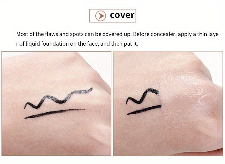 2 Tone High Coverage Concealer Cream, Concealer For Dark Circles Acne Marks Spot Freckles Blemishes, Long Wear Waterproof Liquid Foundation Cream Contain Plant Squalane - The Savvy ShopperThe Savvy ShopperThe Savvy Shopper2 Tone High Coverage Concealer Cream, Concealer For Dark Circles Acne Marks Spot Freckles Blemishes, Long Wear Waterproof Liquid Foundation Cream Contain Plant Squalane