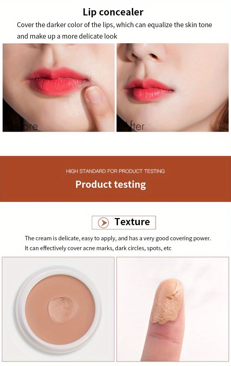 2 Tone High Coverage Concealer Cream, Concealer For Dark Circles Acne Marks Spot Freckles Blemishes, Long Wear Waterproof Liquid Foundation Cream Contain Plant Squalane - The Savvy ShopperThe Savvy ShopperThe Savvy Shopper2 Tone High Coverage Concealer Cream, Concealer For Dark Circles Acne Marks Spot Freckles Blemishes, Long Wear Waterproof Liquid Foundation Cream Contain Plant Squalane