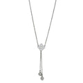 3W427 - Rhodium Brass Necklace with AAA Grade CZ in Clear - The Savvy ShopperThe Savvy ShopperAlamodeNecklace3W427 - Rhodium Brass Necklace with AAA Grade CZ in Clear
