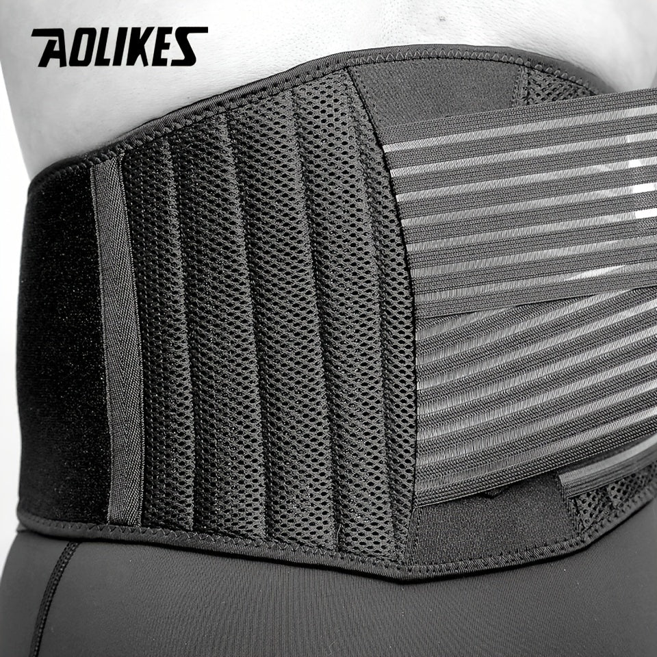AOLIKES Lumbar Support Belt for Men & Women for Work, Heavy Lifting, Elastic Compression Waist Support Back Belt for Weightlifting, Squats, Deadlifts - The Savvy ShopperThe Savvy ShopperThe Savvy ShopperAOLIKES Lumbar Support Belt for Men & Women for Work, Heavy Lifting, Elastic Compression Waist Support Back Belt for Weightlifting, Squats, Deadlifts