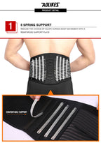 AOLIKES Lumbar Support Belt for Men & Women for Work, Heavy Lifting, Elastic Compression Waist Support Back Belt for Weightlifting, Squats, Deadlifts - The Savvy ShopperThe Savvy ShopperThe Savvy ShopperAOLIKES Lumbar Support Belt for Men & Women for Work, Heavy Lifting, Elastic Compression Waist Support Back Belt for Weightlifting, Squats, Deadlifts