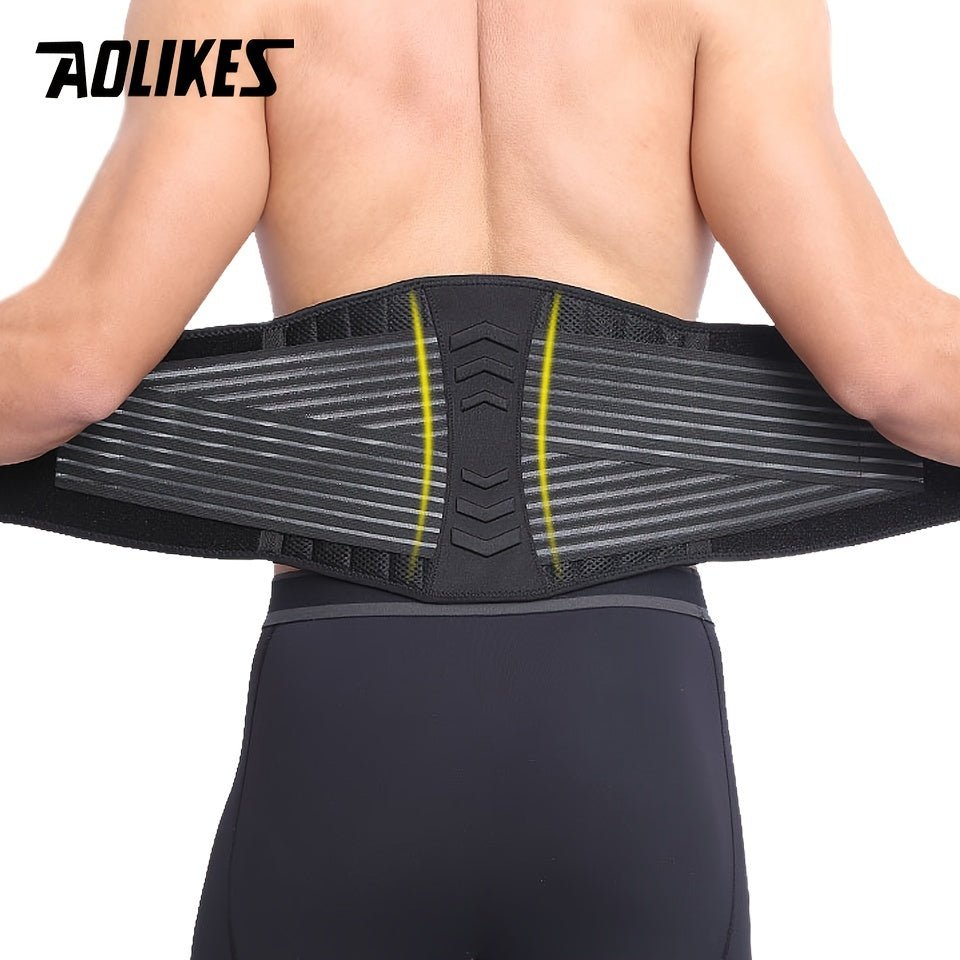 AOLIKES Lumbar Support Belt for Men & Women for Work, Heavy Lifting, Elastic Compression Waist Support Back Belt for Weightlifting, Squats, Deadlifts - The Savvy ShopperThe Savvy ShopperThe Savvy ShopperAOLIKES Lumbar Support Belt for Men & Women for Work, Heavy Lifting, Elastic Compression Waist Support Back Belt for Weightlifting, Squats, Deadlifts