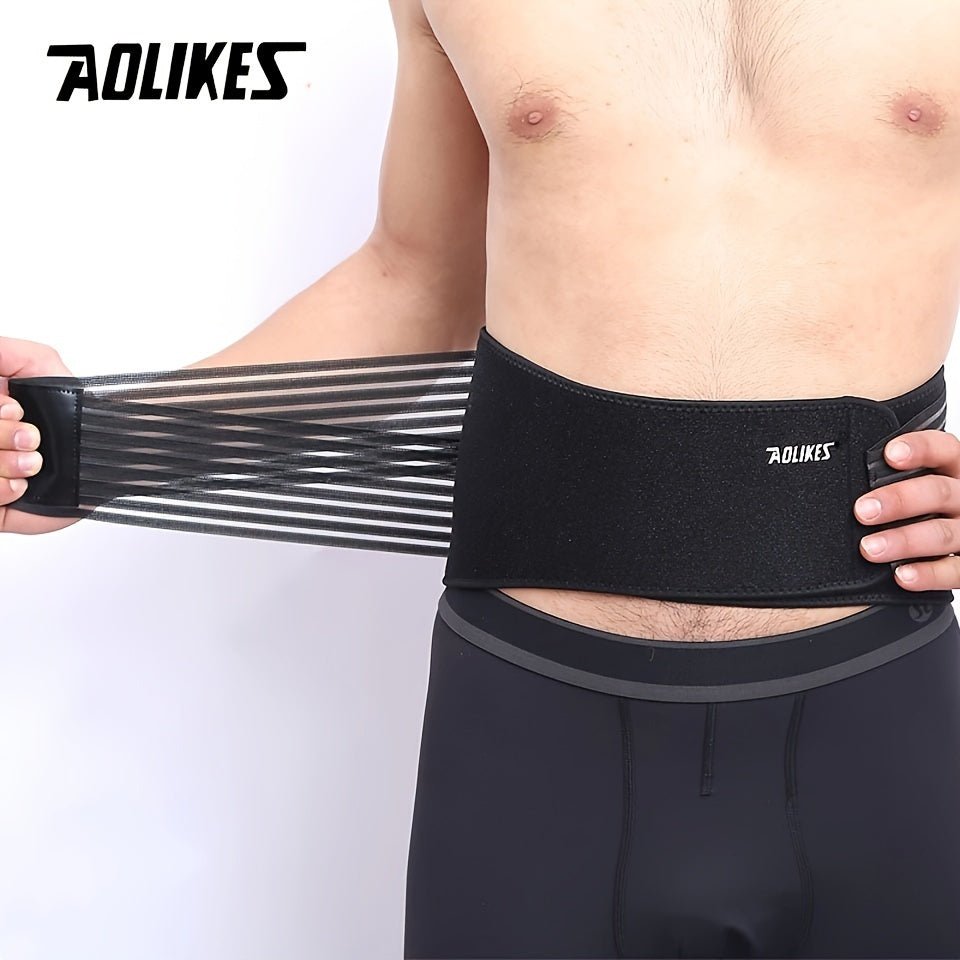 AOLIKES Lumbar Support Belt for Men & Women for Work, Heavy Lifting, Elastic Compression Waist Support Back Belt for Weightlifting, Squats, Deadlifts - The Savvy ShopperThe Savvy ShopperThe Savvy ShopperAOLIKES Lumbar Support Belt for Men & Women for Work, Heavy Lifting, Elastic Compression Waist Support Back Belt for Weightlifting, Squats, Deadlifts