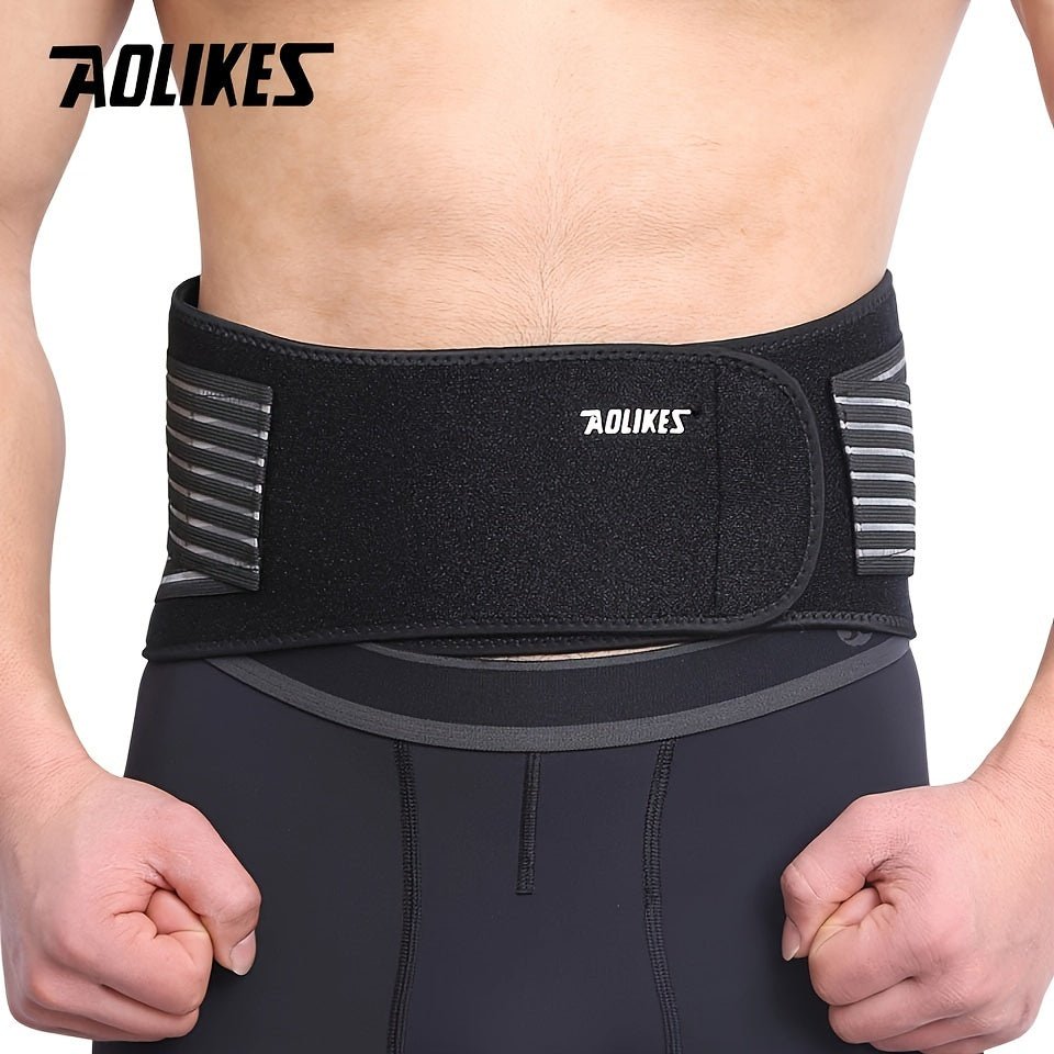 AOLIKES Lumbar Support Belt for Men & Women for Work, Heavy Lifting, Elastic Compression Waist Support Back Belt for Weightlifting, Squats, Deadlifts - The Savvy ShopperThe Savvy ShopperThe Savvy ShopperAOLIKES Lumbar Support Belt for Men & Women for Work, Heavy Lifting, Elastic Compression Waist Support Back Belt for Weightlifting, Squats, Deadlifts