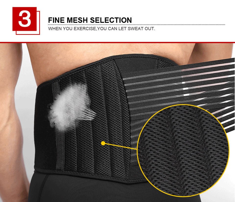 AOLIKES Lumbar Support Belt for Men & Women for Work, Heavy Lifting, Elastic Compression Waist Support Back Belt for Weightlifting, Squats, Deadlifts - The Savvy ShopperThe Savvy ShopperThe Savvy ShopperAOLIKES Lumbar Support Belt for Men & Women for Work, Heavy Lifting, Elastic Compression Waist Support Back Belt for Weightlifting, Squats, Deadlifts