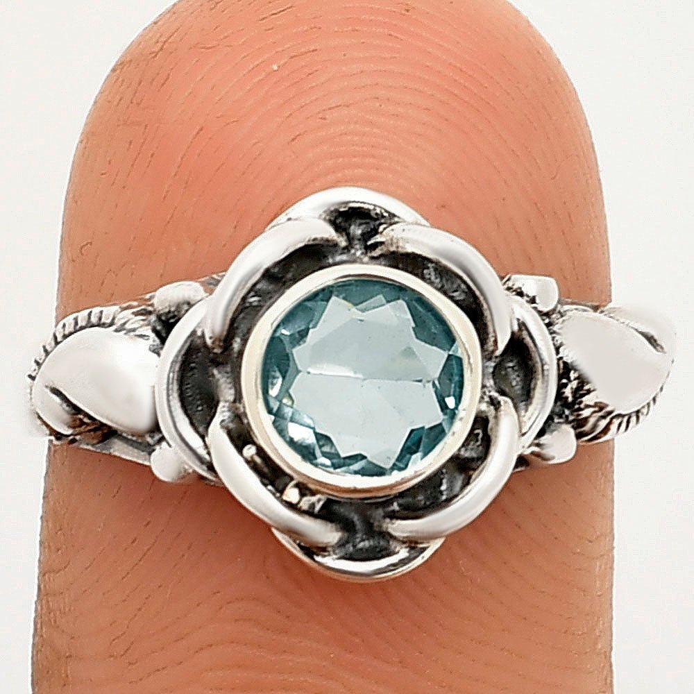 Boho Flower Design Natural Gemstone Ring Solid 925 Sterling Silver DGR1146 R - 1395 - The Savvy ShopperThe Savvy ShopperDESIRE GEM925 Sterling Silver RingBoho Flower Design Natural Gemstone Ring Solid 925 Sterling Silver DGR1146 R - 1395