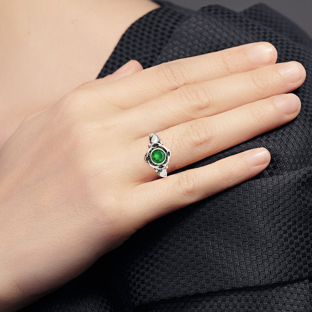 Boho Flower Design Natural Gemstone Ring Solid 925 Sterling Silver DGR1146 R - 1395 - The Savvy ShopperThe Savvy ShopperDESIRE GEM925 Sterling Silver RingBoho Flower Design Natural Gemstone Ring Solid 925 Sterling Silver DGR1146 R - 1395