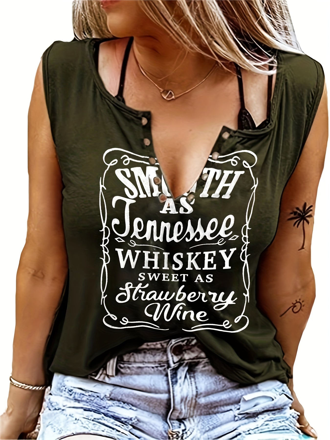 [Country Music Tank Top] Soft Pink Women's Tank Top | Smooth As Tennessee Whiskey Sweet As Strawberry Wine Sleeveless V - Neck Casual Shirt with Bold Letter Print, Thick Strap Country Music Style, Machine Washable All - Season We - The Savvy ShopperThe Savvy ShopperThe Savvy Shopper[Country Music Tank Top] Soft Pink Women's Tank Top | Smooth As Tennessee Whiskey Sweet As Strawberry Wine Sleeveless V - Neck Casual Shirt with Bold Letter Print, Thick Strap Country Music Style, Machine Washable All