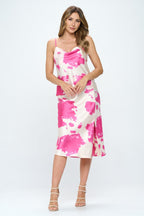 Cow Print Silky Satin Tank Top - The Savvy ShopperThe Savvy ShopperReneecollectionTopsCow Print Silky Satin Tank Top