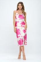 Cow Print Silky Satin Tank Top - The Savvy ShopperThe Savvy ShopperReneecollectionTopsCow Print Silky Satin Tank Top