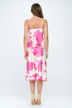 Cow Print Silky Satin Tank Top - The Savvy ShopperThe Savvy ShopperReneecollectionTopsCow Print Silky Satin Tank Top