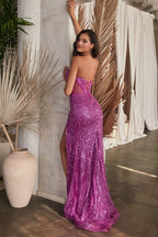 Embellished Strapless Gown - The Savvy ShopperThe Savvy ShopperTux - USANightgownEmbellished Strapless Gown