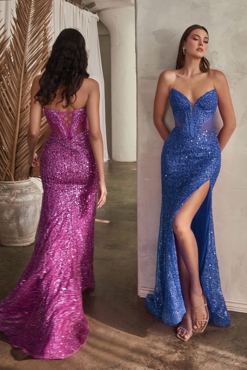Embellished Strapless Gown - The Savvy ShopperThe Savvy ShopperTux - USANightgownEmbellished Strapless Gown