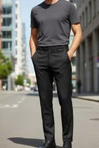 "Ethan" Black Super 150's Luxury Viscose Blend Suit Pants - The Savvy ShopperThe Savvy ShopperTux - USAMens Pants"Ethan" Black Super 150's Luxury Viscose Blend Suit Pants