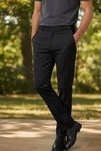 "Ethan" Black Super 150's Luxury Viscose Blend Suit Pants - The Savvy ShopperThe Savvy ShopperTux - USAMens Pants"Ethan" Black Super 150's Luxury Viscose Blend Suit Pants