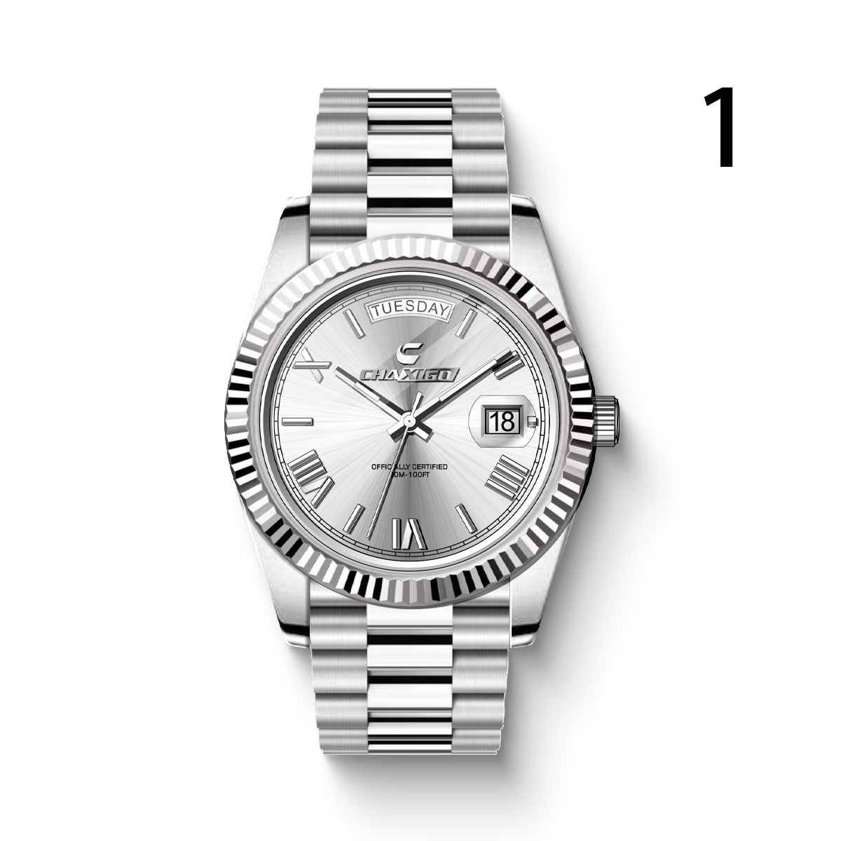 Fashion Men's Watch Steel Band Large Dial Quartz Wrist Watch - The Savvy ShopperThe Savvy ShopperDropshipmanFashion Men's Watch Steel Band Large Dial Quartz Wrist Watch