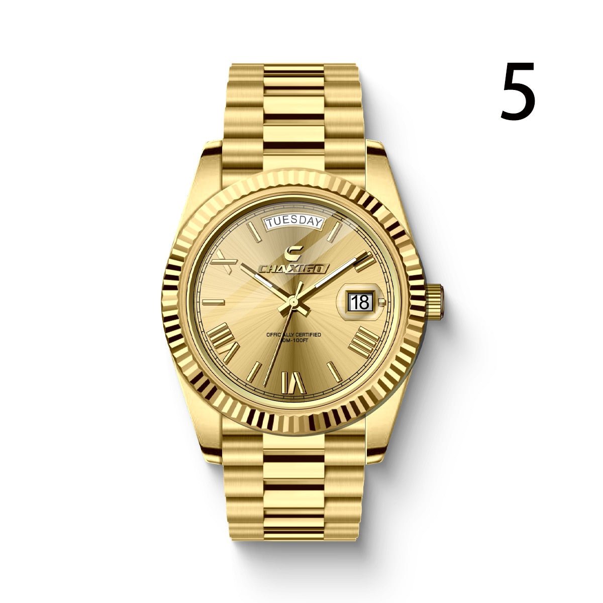 Fashion Men's Watch Steel Band Large Dial Quartz Wrist Watch - The Savvy ShopperThe Savvy ShopperDropshipmanFashion Men's Watch Steel Band Large Dial Quartz Wrist Watch