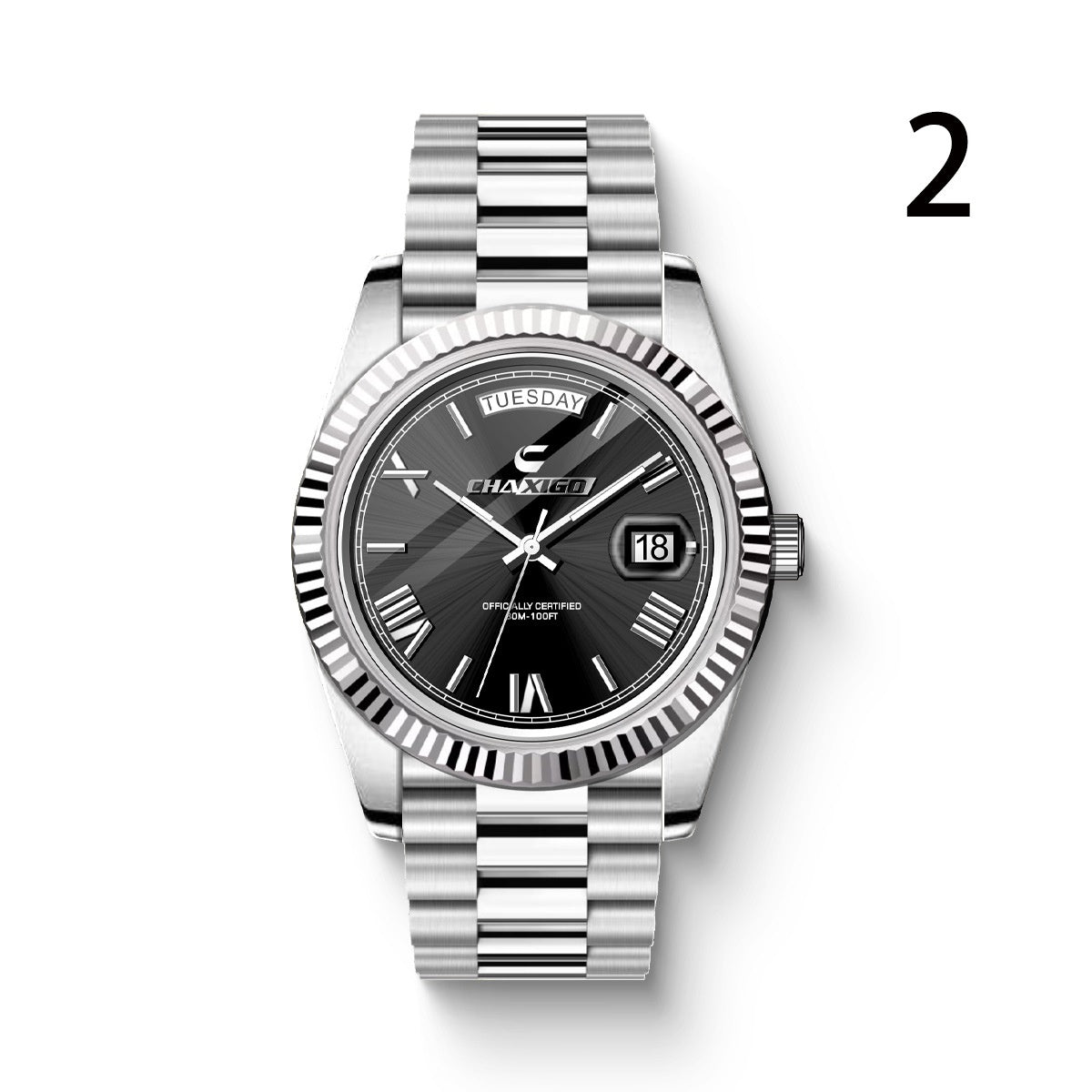 Fashion Men's Watch Steel Band Large Dial Quartz Wrist Watch - The Savvy ShopperThe Savvy ShopperDropshipmanFashion Men's Watch Steel Band Large Dial Quartz Wrist Watch