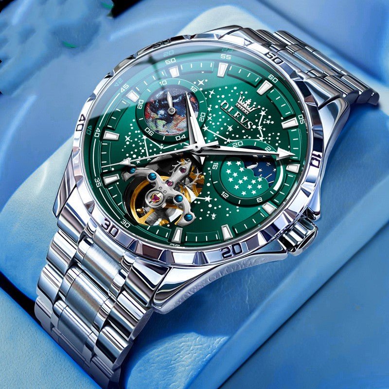 Fashion Starry Sky Mechanical Watch Business Hollow Waterproof Men - The Savvy ShopperThe Savvy ShopperDropshipmanFashion Starry Sky Mechanical Watch Business Hollow Waterproof Men