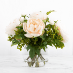 Faux Peony Centerpiece Arrangement in Vase - 13" - The Savvy ShopperThe Savvy ShopperVivian Rose ShopHome & Garden > Decor > Artificial FloraFaux Peony Centerpiece Arrangement in Vase - 13"