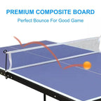 Folding 54 - inch Blue Ping Pong Table Tennis Table Set with Net 2 and Paddles - The Savvy ShopperThe Savvy ShopperFastFurnishingsAccents > Game RoomFolding 54 - inch Blue Ping Pong Table Tennis Table Set with Net 2 and Paddles