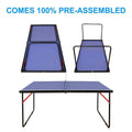 Folding 54 - inch Blue Ping Pong Table Tennis Table Set with Net 2 and Paddles - The Savvy ShopperThe Savvy ShopperFastFurnishingsAccents > Game RoomFolding 54 - inch Blue Ping Pong Table Tennis Table Set with Net 2 and Paddles