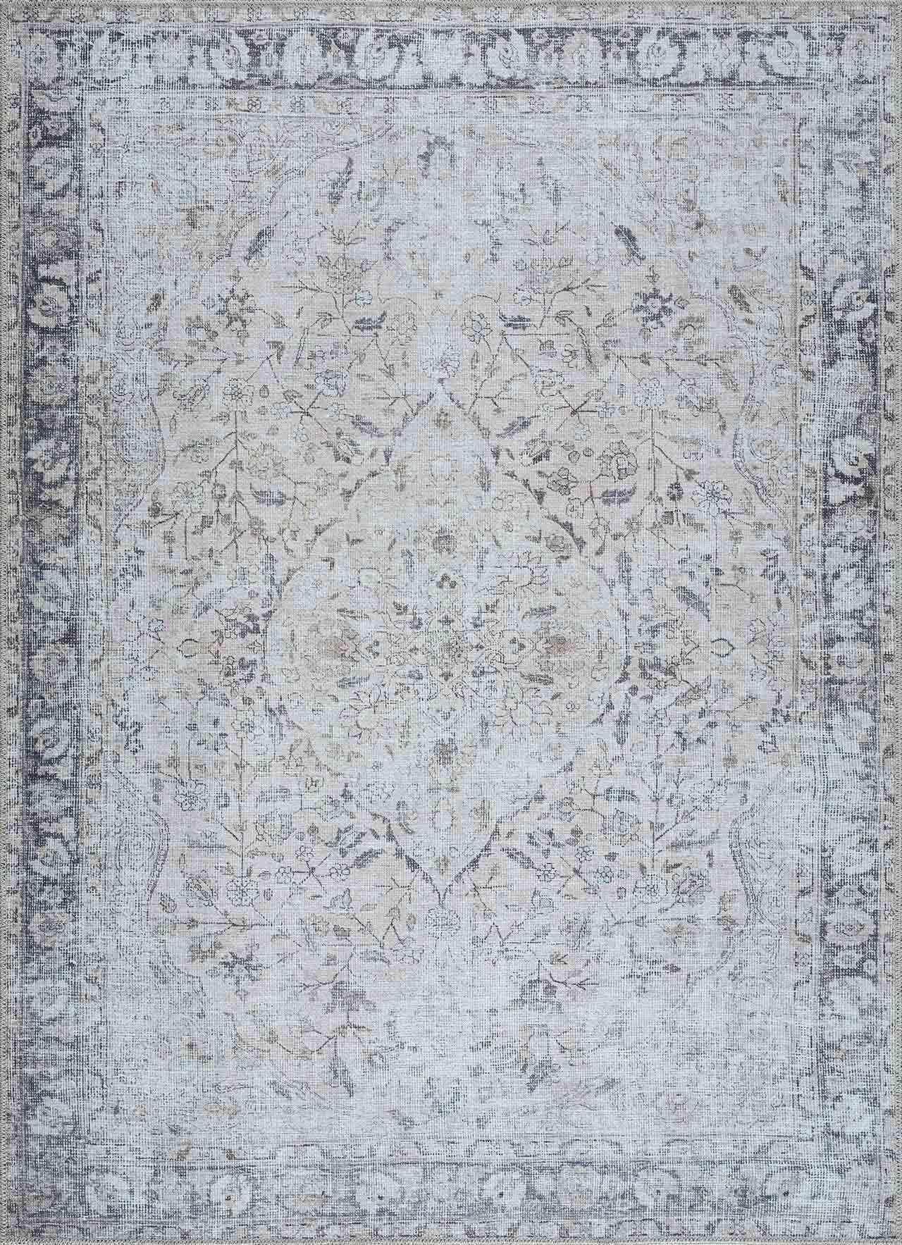 Haile Green & Pink Washable Area Rug - The Savvy ShopperThe Savvy ShopperHauteloomRugsHaile Green & Pink Washable Area Rug