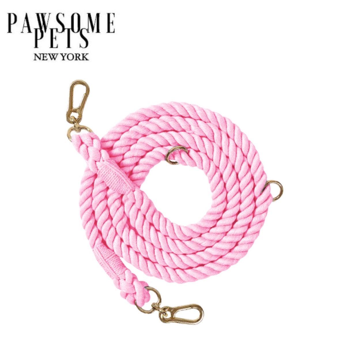 HANDS FREE DOG ROPE LEASH - PINK LOVE - The Savvy ShopperThe Savvy ShopperPAWSOME PETSrope leashHANDS FREE DOG ROPE LEASH - PINK LOVE