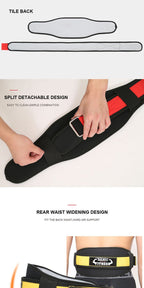 [Heavy Duty Weightlifting Belt] Aolikes Heavy Duty Adjustable Weightlifting Belt for Men & Women - Pull - On Closure, Breathable Mesh, Ergonomic Design for Squats, Deadlifts, Gym Training - Black/Red/Yellow, Core Support, Sleek - The Savvy ShopperThe Savvy ShopperThe Savvy Shopper[Heavy Duty Weightlifting Belt] Aolikes Heavy Duty Adjustable Weightlifting Belt for Men & Women - Pull - On Closure, Breathable Mesh, Ergonomic Design for Squats, Deadlifts, Gym Training - Black/Red/Yellow, Core Suppor