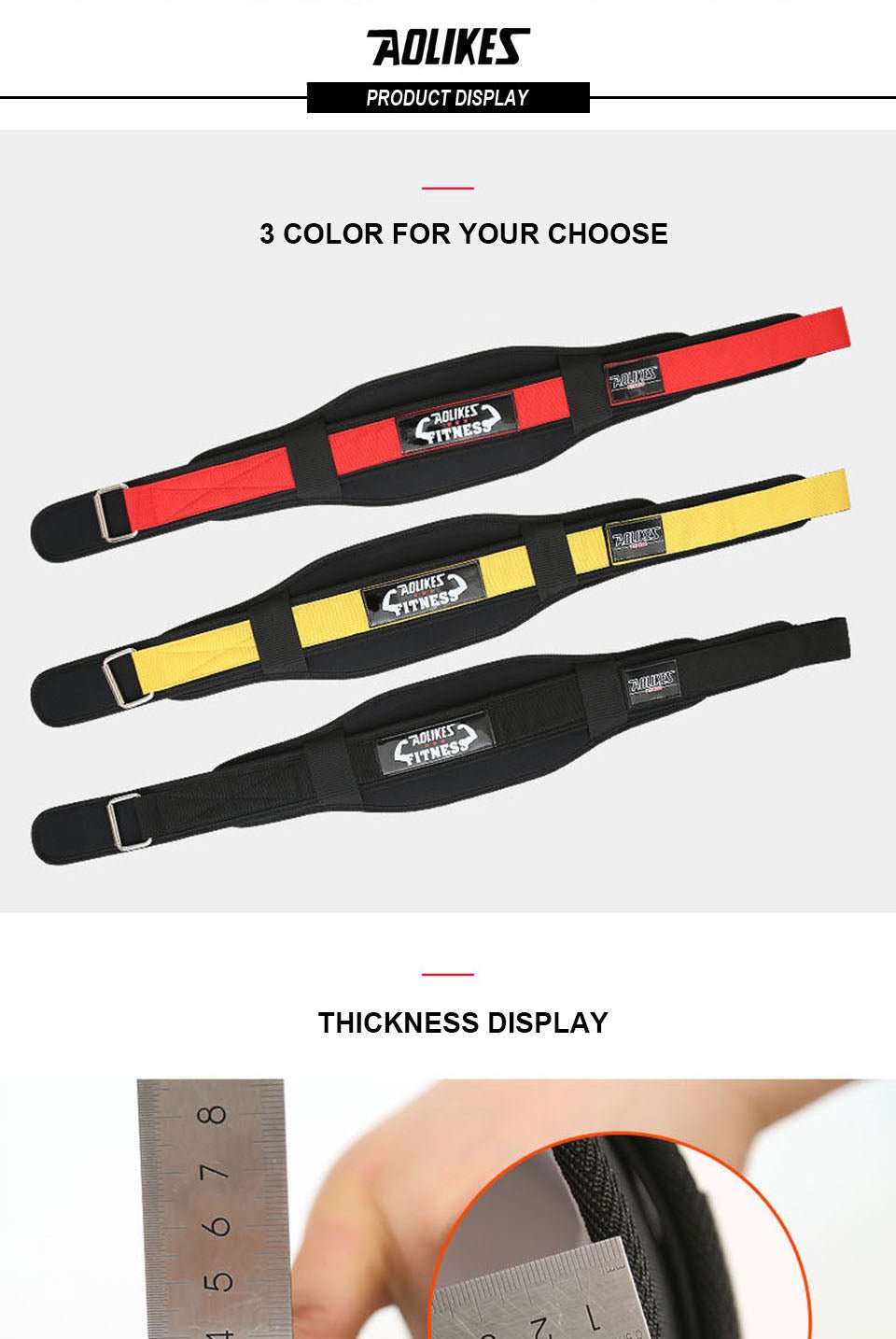 [Heavy Duty Weightlifting Belt] Aolikes Heavy Duty Adjustable Weightlifting Belt for Men & Women - Pull - On Closure, Breathable Mesh, Ergonomic Design for Squats, Deadlifts, Gym Training - Black/Red/Yellow, Core Support, Sleek - The Savvy ShopperThe Savvy ShopperThe Savvy Shopper[Heavy Duty Weightlifting Belt] Aolikes Heavy Duty Adjustable Weightlifting Belt for Men & Women - Pull - On Closure, Breathable Mesh, Ergonomic Design for Squats, Deadlifts, Gym Training - Black/Red/Yellow, Core Suppor