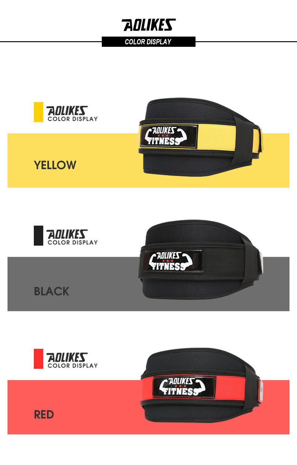 [Heavy Duty Weightlifting Belt] Aolikes Heavy Duty Adjustable Weightlifting Belt for Men & Women - Pull - On Closure, Breathable Mesh, Ergonomic Design for Squats, Deadlifts, Gym Training - Black/Red/Yellow, Core Support, Sleek - The Savvy ShopperThe Savvy ShopperThe Savvy Shopper[Heavy Duty Weightlifting Belt] Aolikes Heavy Duty Adjustable Weightlifting Belt for Men & Women - Pull - On Closure, Breathable Mesh, Ergonomic Design for Squats, Deadlifts, Gym Training - Black/Red/Yellow, Core Suppor
