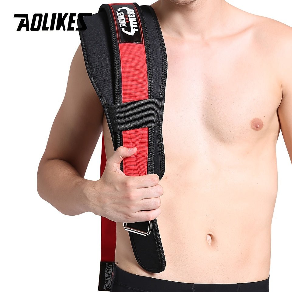 [Heavy Duty Weightlifting Belt] Aolikes Heavy Duty Adjustable Weightlifting Belt for Men & Women - Pull - On Closure, Breathable Mesh, Ergonomic Design for Squats, Deadlifts, Gym Training - Black/Red/Yellow, Core Support, Sleek - The Savvy ShopperThe Savvy ShopperThe Savvy Shopper[Heavy Duty Weightlifting Belt] Aolikes Heavy Duty Adjustable Weightlifting Belt for Men & Women - Pull - On Closure, Breathable Mesh, Ergonomic Design for Squats, Deadlifts, Gym Training - Black/Red/Yellow, Core Suppor
