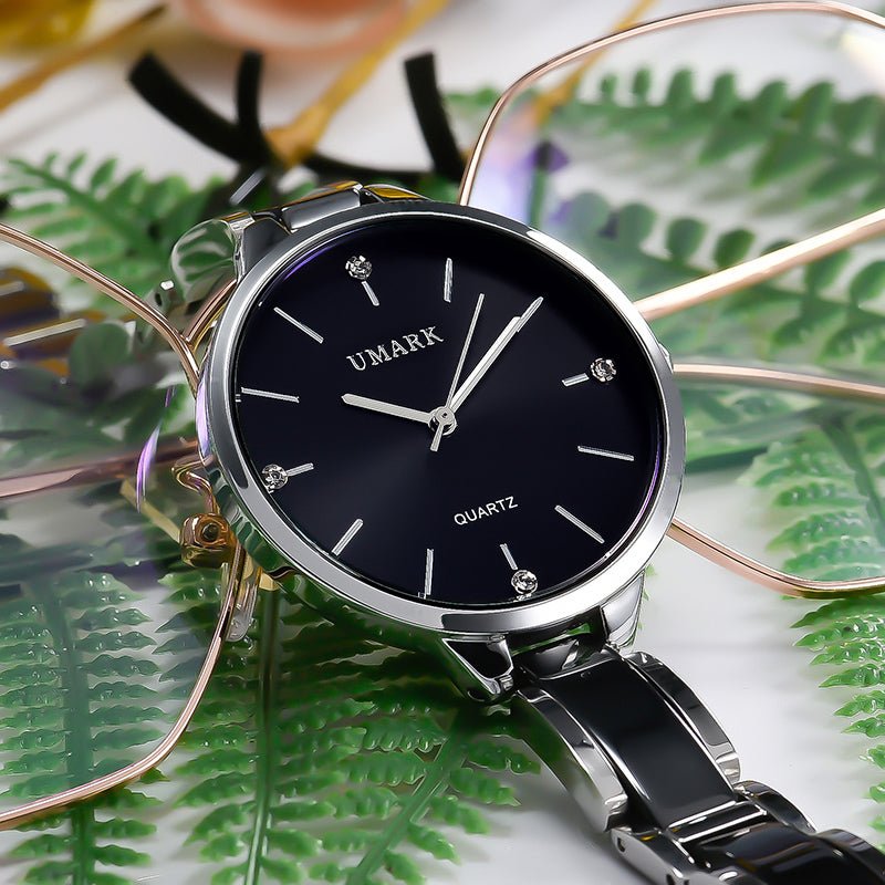 Ladies Ceramic Diamonds Waterproof Quartz Watch - The Savvy ShopperThe Savvy ShopperDropshipmanLadies Ceramic Diamonds Waterproof Quartz Watch