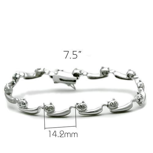 LO2023 - Matte Rhodium & Rhodium Brass Bracelet with No Stone - The Savvy ShopperThe Savvy ShopperAlamodeBraceletLO2023 - Matte Rhodium & Rhodium Brass Bracelet with No Stone
