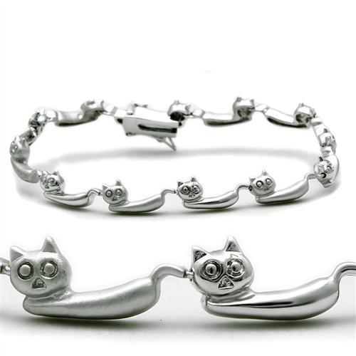 LO2023 - Matte Rhodium & Rhodium Brass Bracelet with No Stone - The Savvy ShopperThe Savvy ShopperAlamodeBraceletLO2023 - Matte Rhodium & Rhodium Brass Bracelet with No Stone