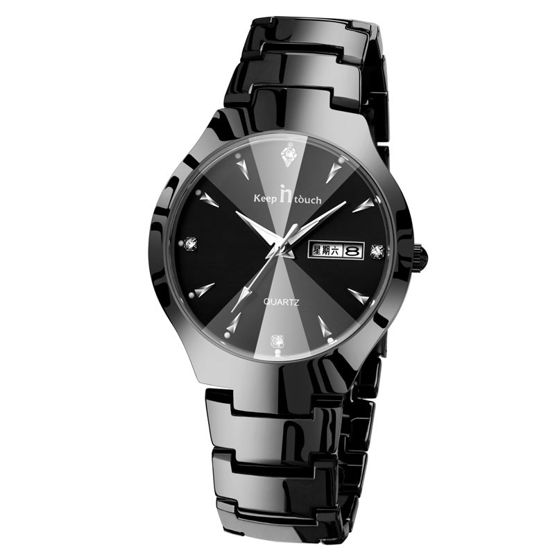 Luminous watch couple watch calendar quartz watch - The Savvy ShopperThe Savvy ShopperDropshipmanLuminous watch couple watch calendar quartz watch