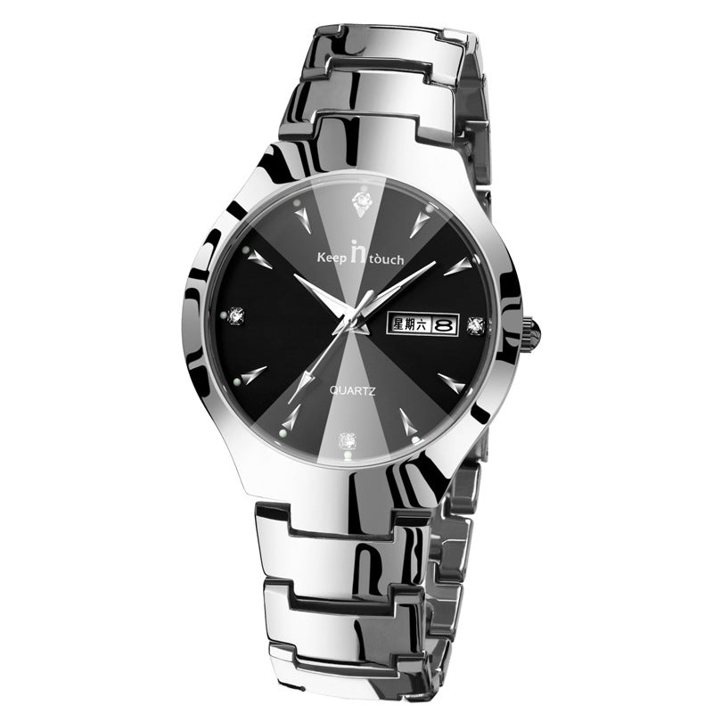 Luminous watch couple watch calendar quartz watch - The Savvy ShopperThe Savvy ShopperDropshipmanLuminous watch couple watch calendar quartz watch