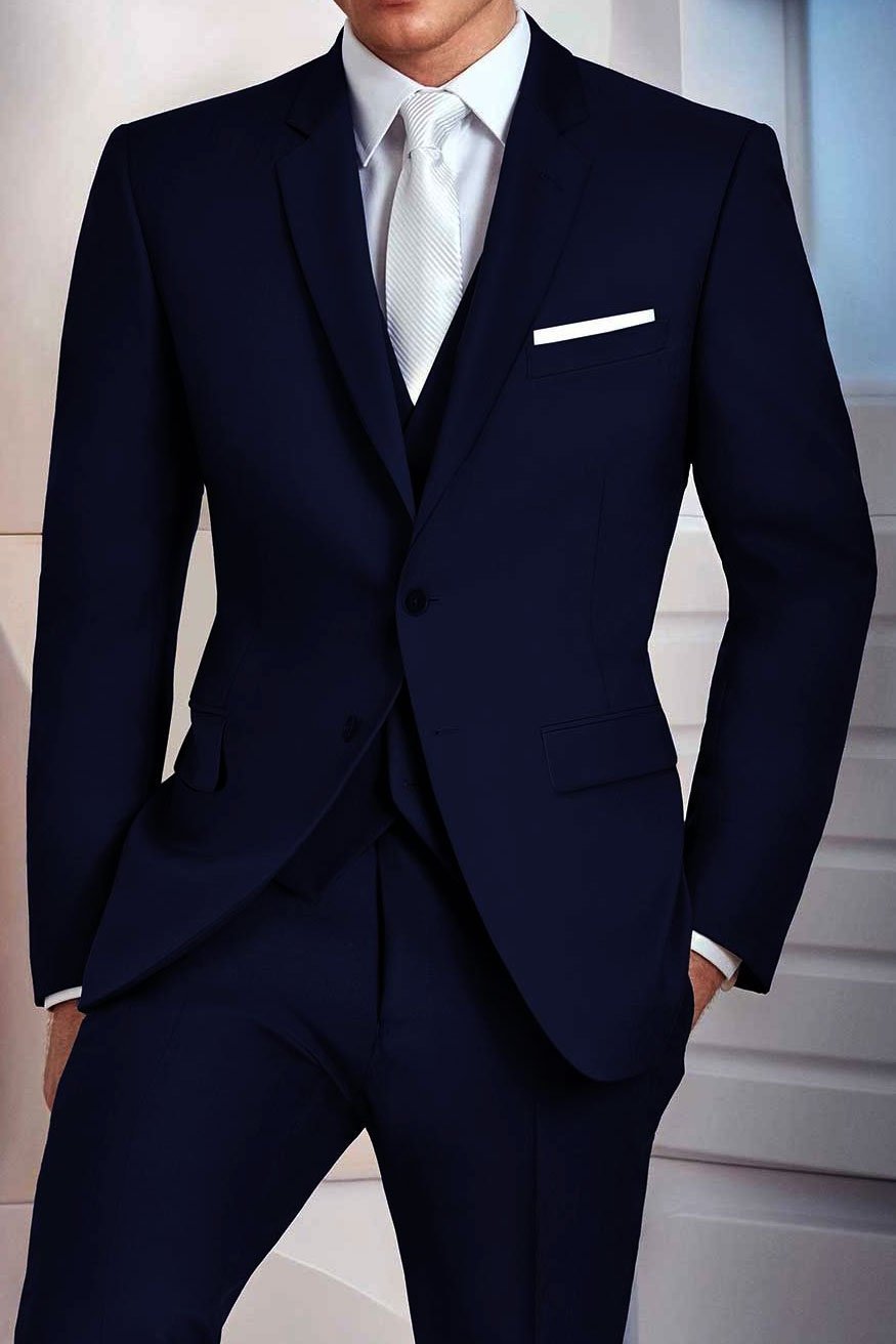 "Madison" Midnight Navy Suit Jacket Notch (Separates) - The Savvy ShopperThe Savvy ShopperTux - USAMens Suit"Madison" Midnight Navy Suit Jacket Notch (Separates)