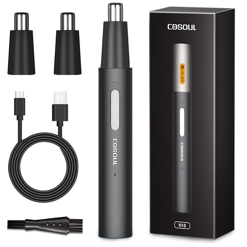 Painless Rechargeable Nose Hair Trimmer - Washable Cutter Head For Men And Women - Holiday Gift Father's Day Gift - The Savvy ShopperThe Savvy ShopperThe Savvy ShopperPainless Rechargeable Nose Hair Trimmer - Washable Cutter Head For Men And Women - Holiday Gift Father's Day Gift